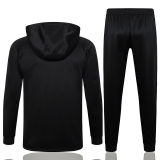 2025 In Milan Black Hoody Zipper Jacket Windbreaker