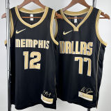2025 Mavericks MORANT #12 Black Honor Edition NBA Jerseys