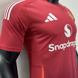2024/25 M Utd Home Red Player Version Soccer Jersey
