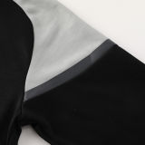 2024/25 Puma Black Gray Hoody Zipper Jacket Tracksuit