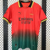”PULISIC“ #11 AC Milan x Off White 4Th Fans Soccer Jersey 2024/25 ★★