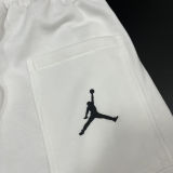2025 Jordan White Pure Cotton Fabric Casual Short Pants M005