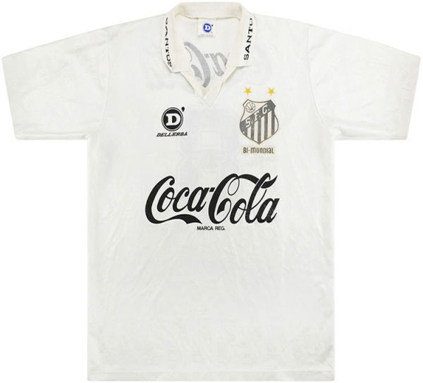 1993/94 Santos Home White Retro Soccer Jersey