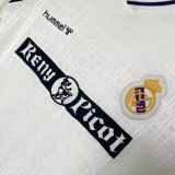 1989/90 RM White Home Retro Soccer Jersey