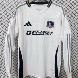 2025/26 Colo-Colo Home White Long Sleeve Soccer Jersey