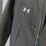 2025 UA Cotton Thickened Warm Black Outdoor Jacket  #A803加棉冲锋衣