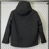 2025 NK Cotton Thickened Warm Black Outdoor Jacket #A801加棉冲锋衣