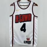 2025 Rockets GREEN #4 White City Edition NBA Jersey