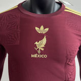 2025 Mexico Red Special Edition Player Version Long Sleever Jersey