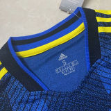2021/22 M Utd Third Blue Player Version Soccer Jersey