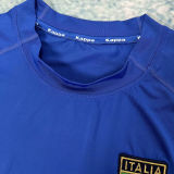 2000 Italy Home Blue Retro Long Sleeve Soccer Jersey