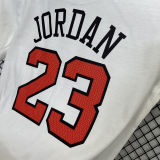 2025 BULLS JORDAN #23 White High Quality Casual T-Shirt  T170