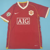 2006/07 M Utd Home Red Retro Player Version Soccer Jersey 球员版