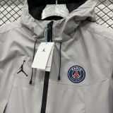2025 PSG Jordan Cotton Thickened Warm Grey Outdoor Jacket #A805加棉冲锋衣