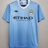 2011/12 Man City Home Blue Retro Soccer Jersey