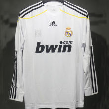2009/10 RM White Home Retro Player Version Long Sleeve Jersey 球员版 长袖