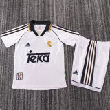 1998/2000 RM Home White Retro Kids Soccer Jersey