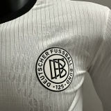 2025 Germany 125Th White Player Version Long Sleeve Soccer Jersey