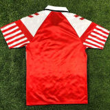 1992 Denmark Home Red Retro Soccer Jersey