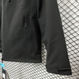 2025 DST Cotton Thickened Warm Black Outdoor Jacket #A802加棉冲锋衣