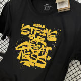 2025 JAMES Black High Quality Casual T-Shirt   T176