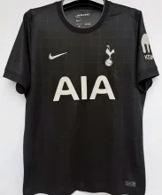 2025/26 TH FC 1:1 Quality Away Black Fans Soccer Jersey 带胸前广告