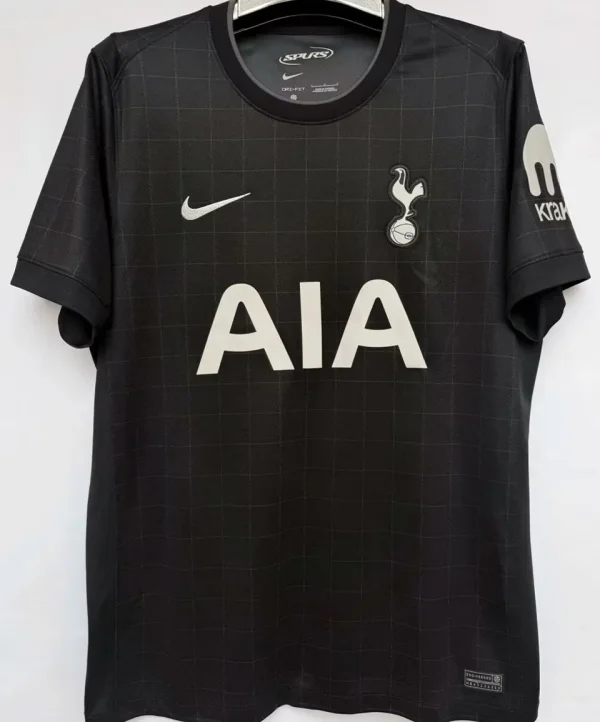 2025/26 TH FC 1:1 Quality Away Black Fans Soccer Jersey 带胸前广告