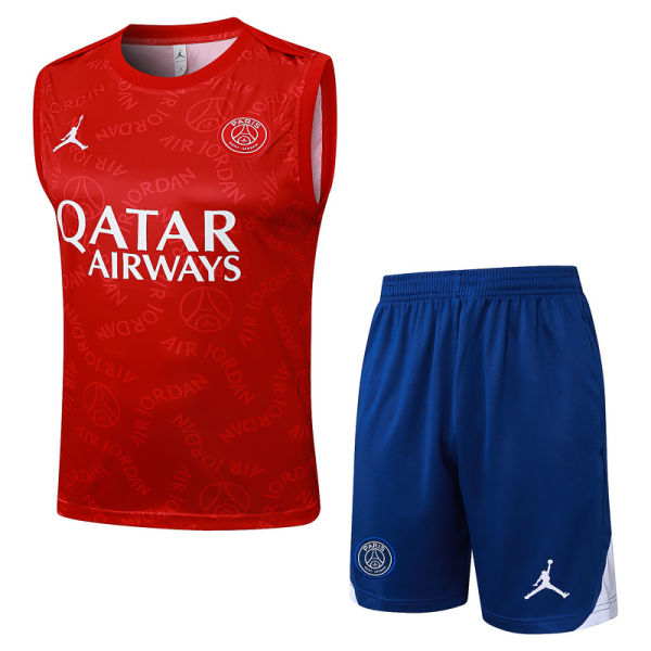 2025/26  PSG Red Vest Training Jersey(A Set)喷墨