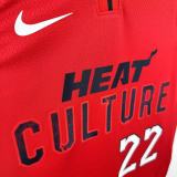 2025 Miami Heat BUTLER #22  Red City Edition NBA Jerseys 热压