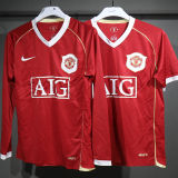 2006/07 M Utd Home Red Retro Player Version Soccer Jersey 球员版