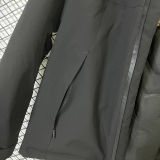 2025 DST Cotton Thickened Warm Black Outdoor Jacket #A802加棉冲锋衣