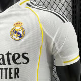 2025/26 RM Home White Player Version Soccer Jersey