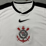 2025/26 Corinthians Home White Fans Soccer Jersey