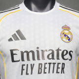 2025/26 RM Home White Player Version Soccer Jersey