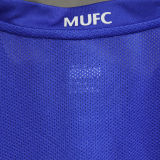 2008/2009 M Utd Third Blue Retro Player Version Long Sleeve Jersey 球员版长袖