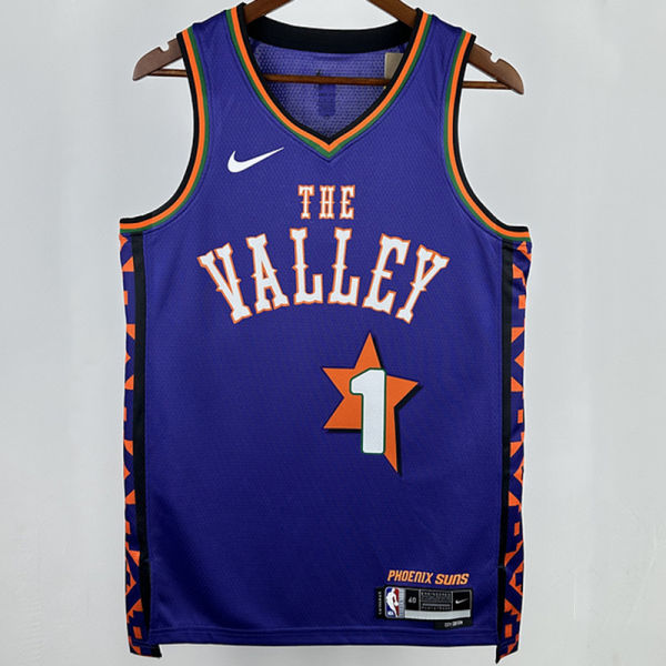 2025 Suns BOOKER #1 Purple City Edition NBA Jerseys