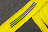 2025/26 AA Yellow Hoody Thickened Fluff Zipper Jacket Tracksuit