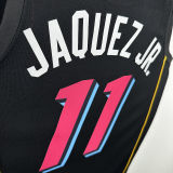 2025 Miami Heat JAQUEZ JR. #11 Black City Edition NBA Jersey