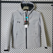 2025 UA Cotton Thickened Warm Grey Outdoor Jacket #A803加棉冲锋衣
