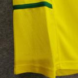 2002 Brazil Home Yellow Retro Long Sleeve Soccer Jersey