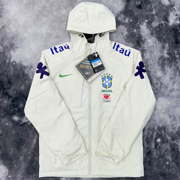 2025 Brazil Velvet Thickened warm White Outdoor Jacket #103加绒冲锋衣