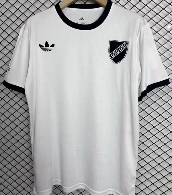 2025 Colo-Colo 100th Anniversary Retro Style White Jersey