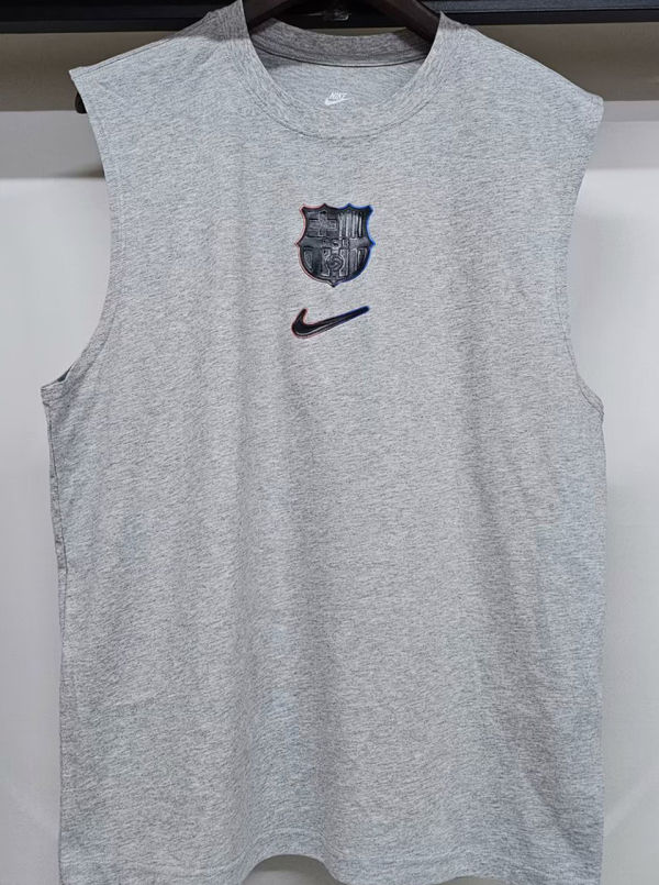 2025 BA Grey Pure Cotton Vest Jersey