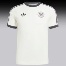 2024 Germany White Cotton Retro Style T-shirt