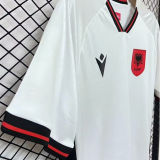 2025/26 Albania Away White Fans Soccer Jersey 阿尔巴尼亚
