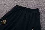 2025 PSG Black Gold Stripe Half Pull Sweater Tracksuit