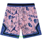 C2444 Jordan Pink Blue Casual Short Pants