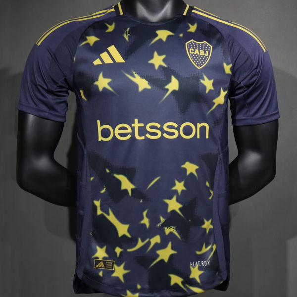 2025 Boca Third Black Player Version Soccer Jersey