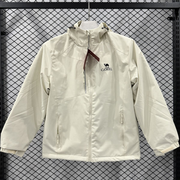 2025 Camel Velvet Thickened warm Beige Outdoor Jackets #F6加绒冲锋衣