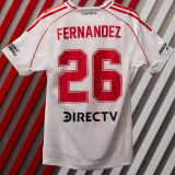 FERNANDEZ #26 River Plate Home White Fans Soccer Jersey 2024/25